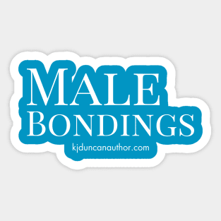 Male Bondings in White text Sticker